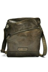 HillBurry Leather Shoulder bags  Leather crossbody bags - HillBurry Smart Crossbody Bag Washed Leather green