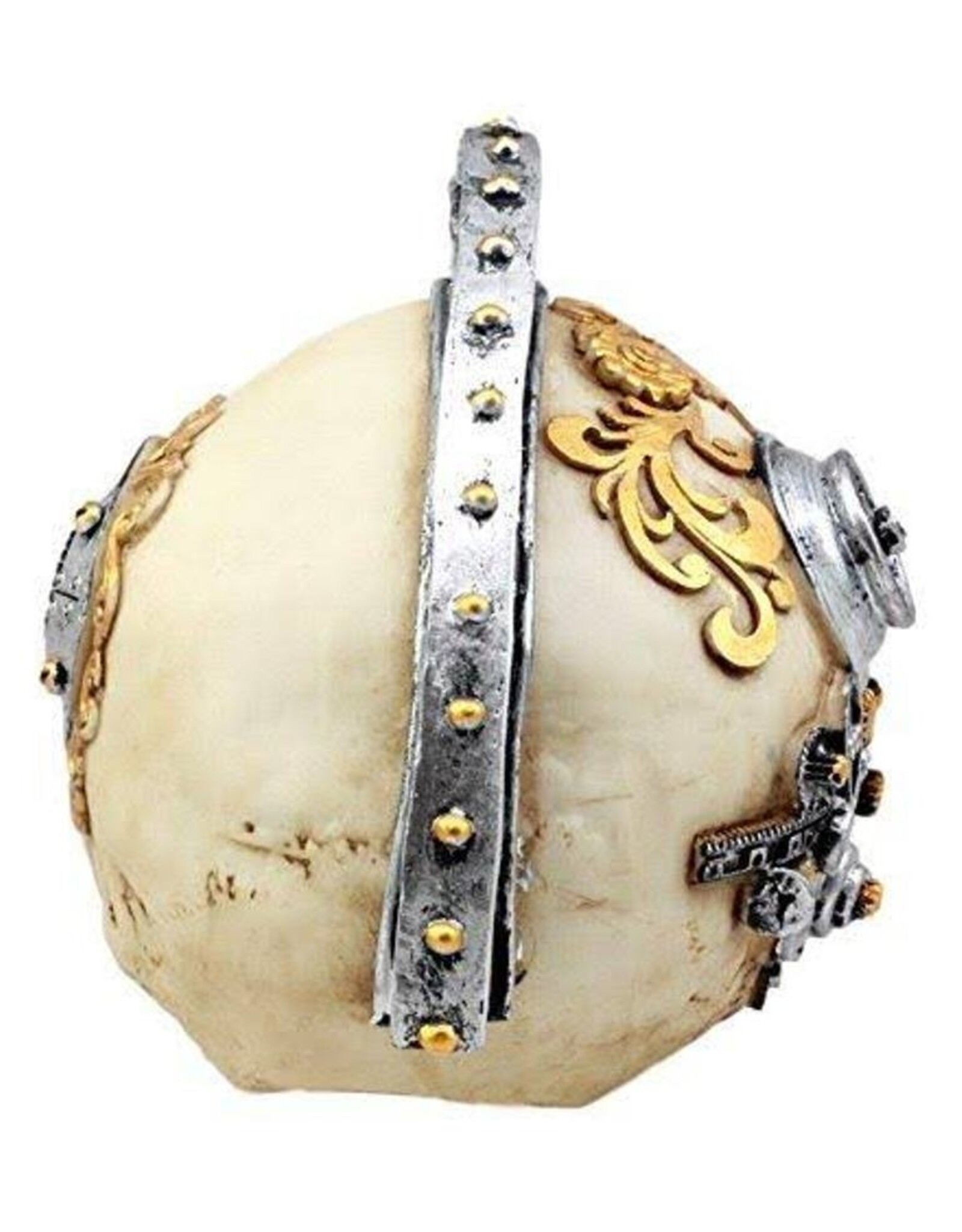 Trukado Skulls - Sreampunk Skull  with Iron Mohawk Large