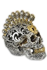 Trukado Skulls - Gothic Baroque Skull with a Key and Lock Mohawk large