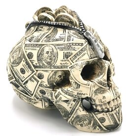 Trukado Schedel Spaarpot Benjamin Franklin 100 Dollar bill