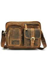 Hunters Leren schoudertassen Leren crossbody tassen - Hunters Schoudertas Hunter Buffelleer