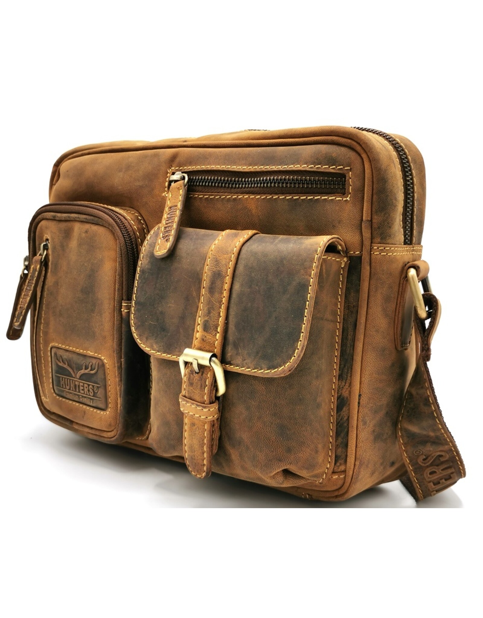 Hunters Leather Shoulder bags  Leather crossbody bags - Hunters Shoulder bag Hunter Buffalo Leather