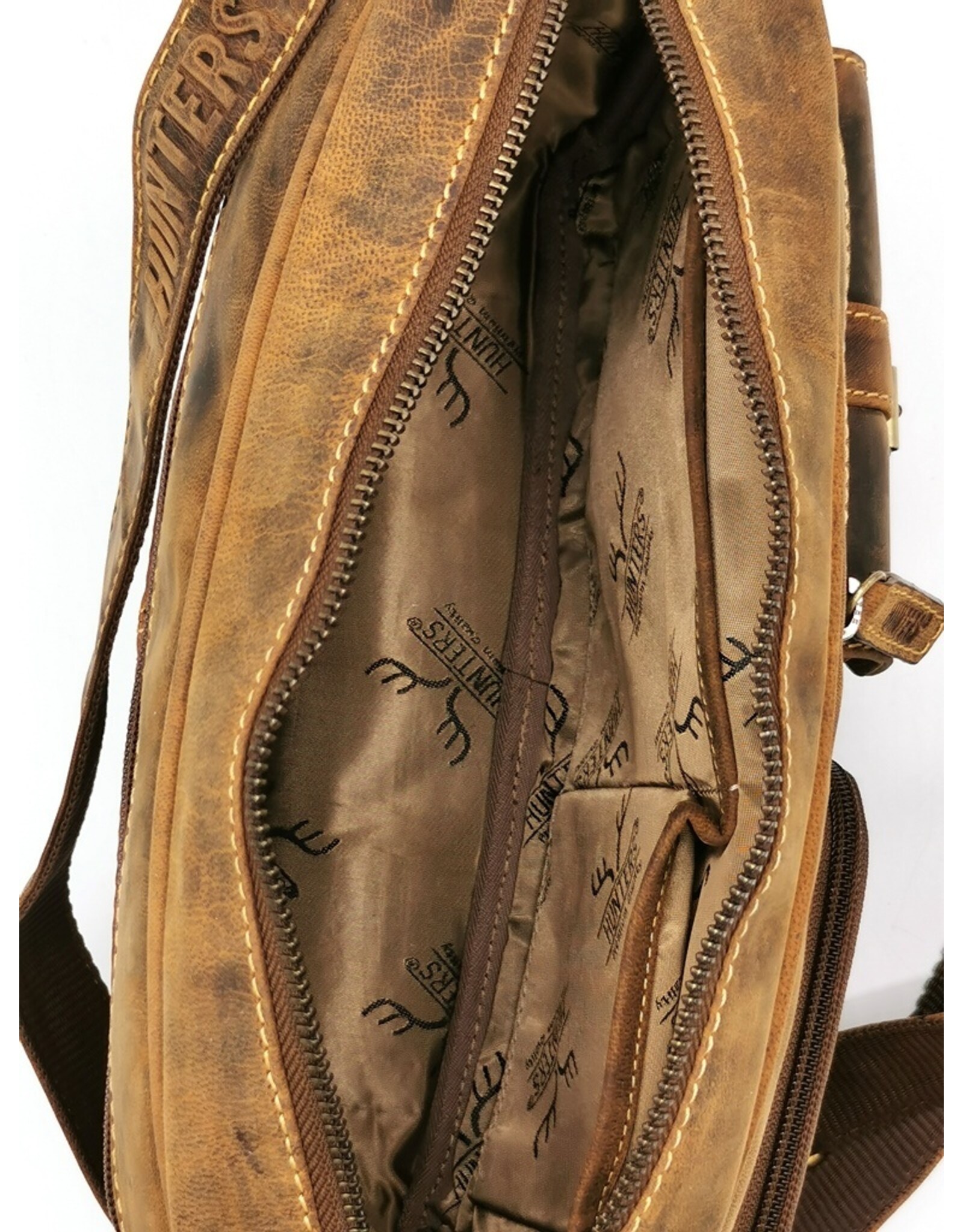 Hunters Leren schoudertassen Leren crossbody tassen - Hunters Schoudertas Hunter Buffelleer