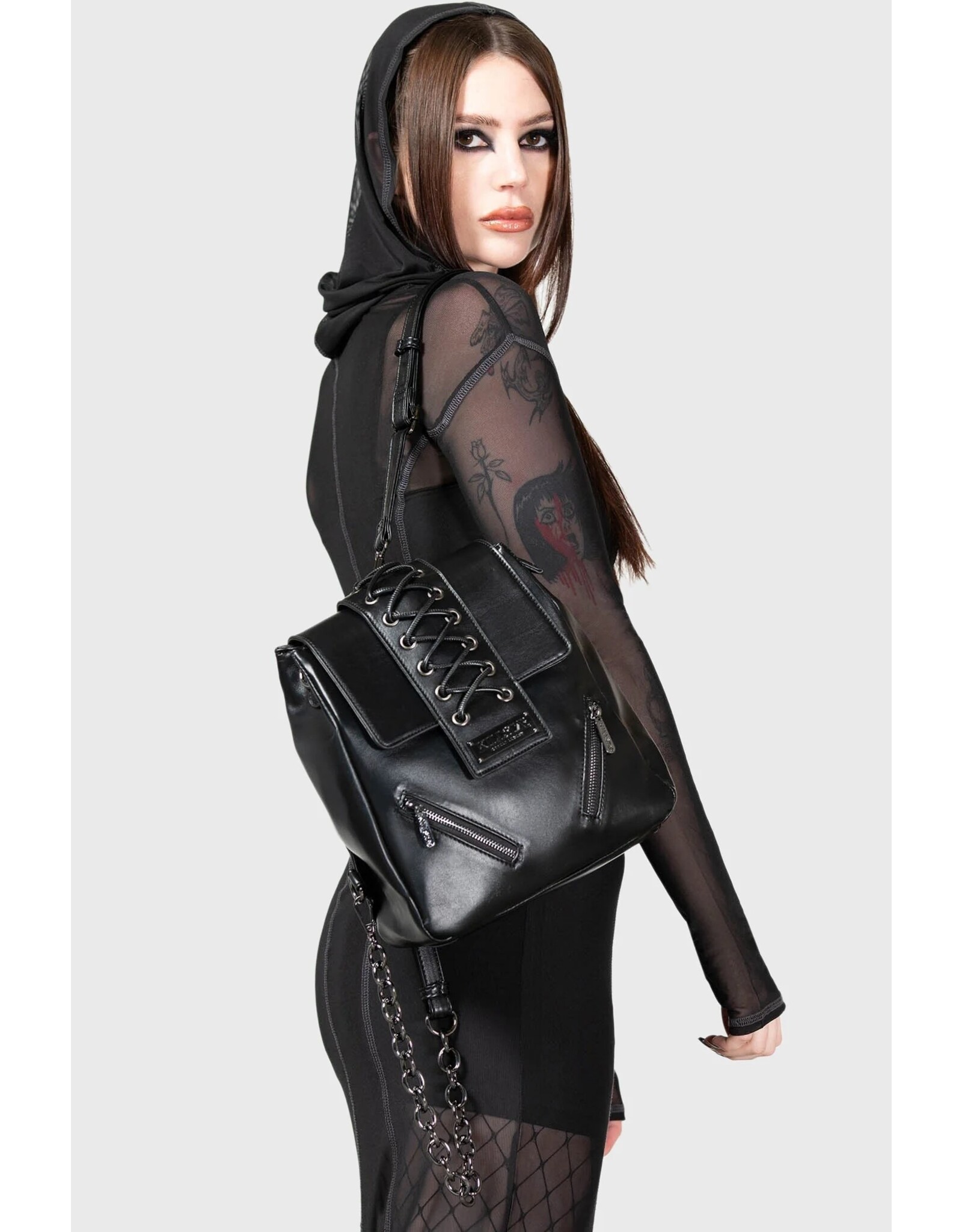 Killstar Killstar bags and accessiries - Killstar Danakil Backpack-shoulder bag