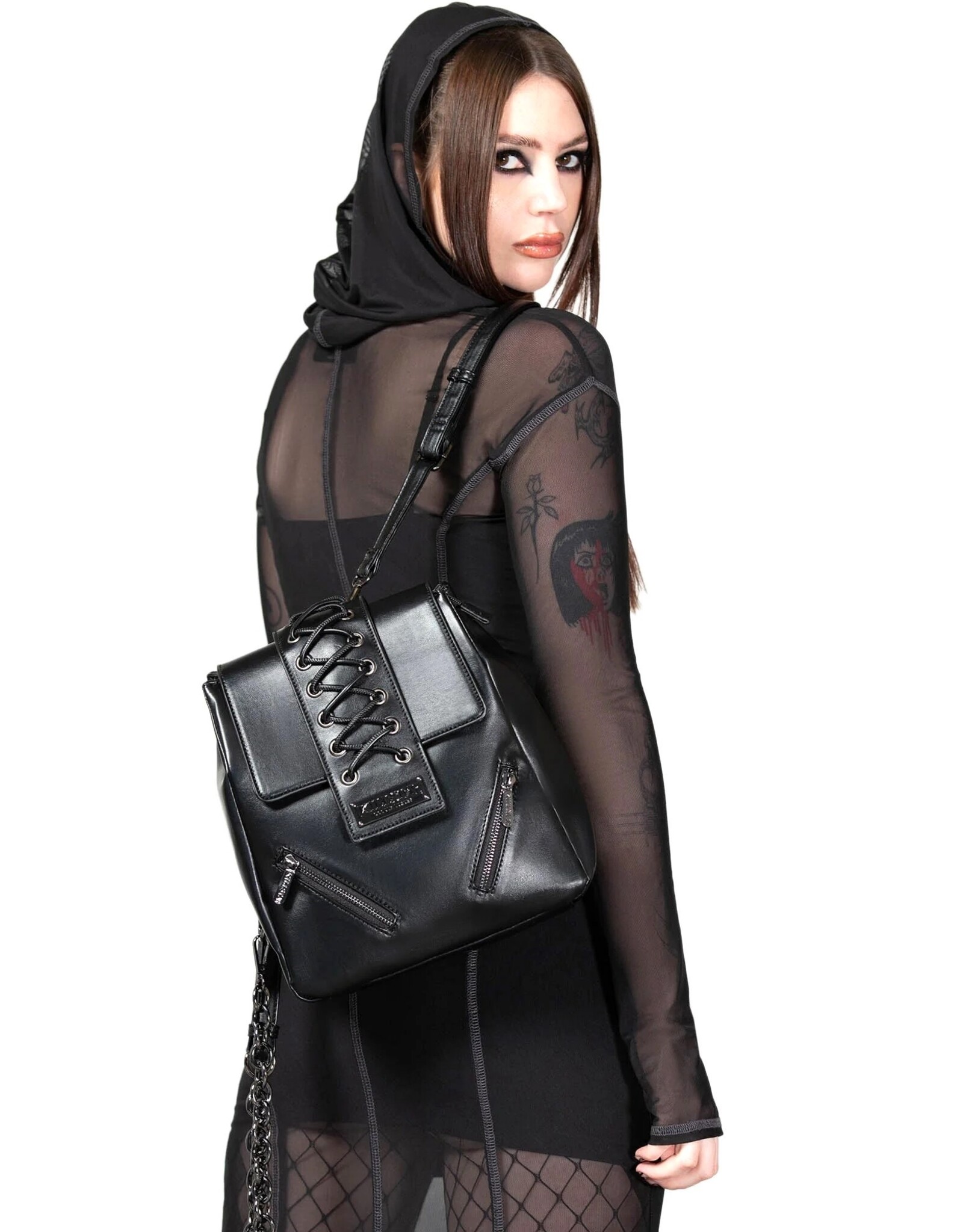 Killstar Killstar bags and accessiries - Killstar Danakil Backpack-shoulder bag