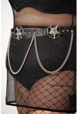 Killstar Killstar bags and accessories - Killstar Our Inner Circle Belt Baphomet Pentagram