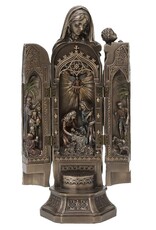 Veronese Design Giftware & Lifestyle -  Lady of Grace Virgin Mary Nativity  Triptych Altar