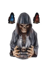 VG Giftware & Lifestyle - Grim Reaper looks into a lamp bust with LED-light