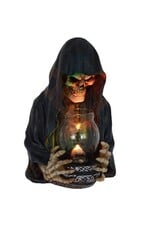 VG Giftware & Lifestyle - Grim Reaper looks into a lamp bust with LED-light