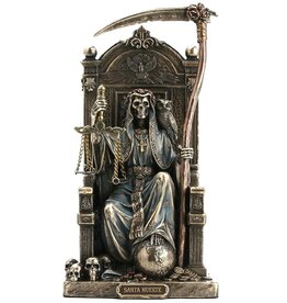 Veronese Design Santa Muerte sitting on Throne