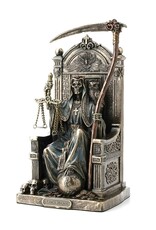 Veronese Design Giftware Figurines Collectables - Santa Muerte sitting on Throne