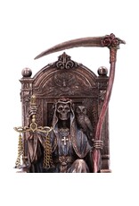 Veronese Design Giftware Figurines Collectables - Santa Muerte sitting on Throne