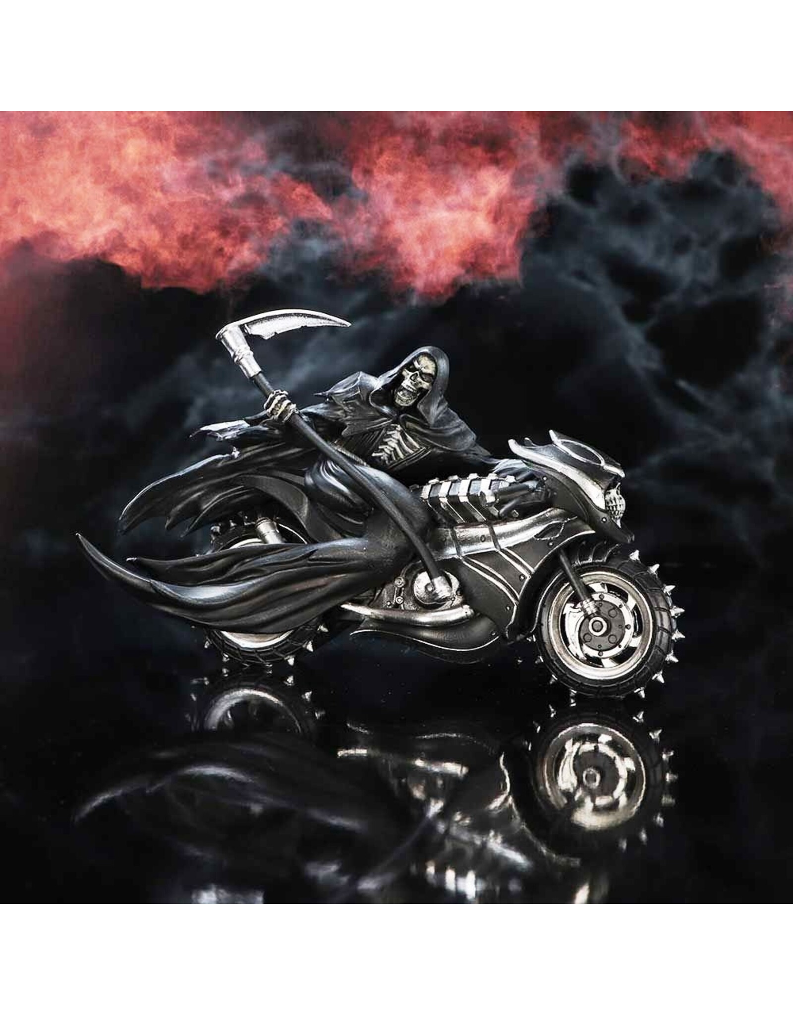 James Ryman Giftware & Lifestyle - James Ryman You Can't Outrun the Reaper biker beeldje 22,5cm