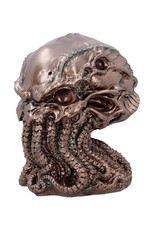 James Ryman bij Nemesis Now Giftware & Lifestyle - James Ryman Cthulhu Skull Bronzed 20cm