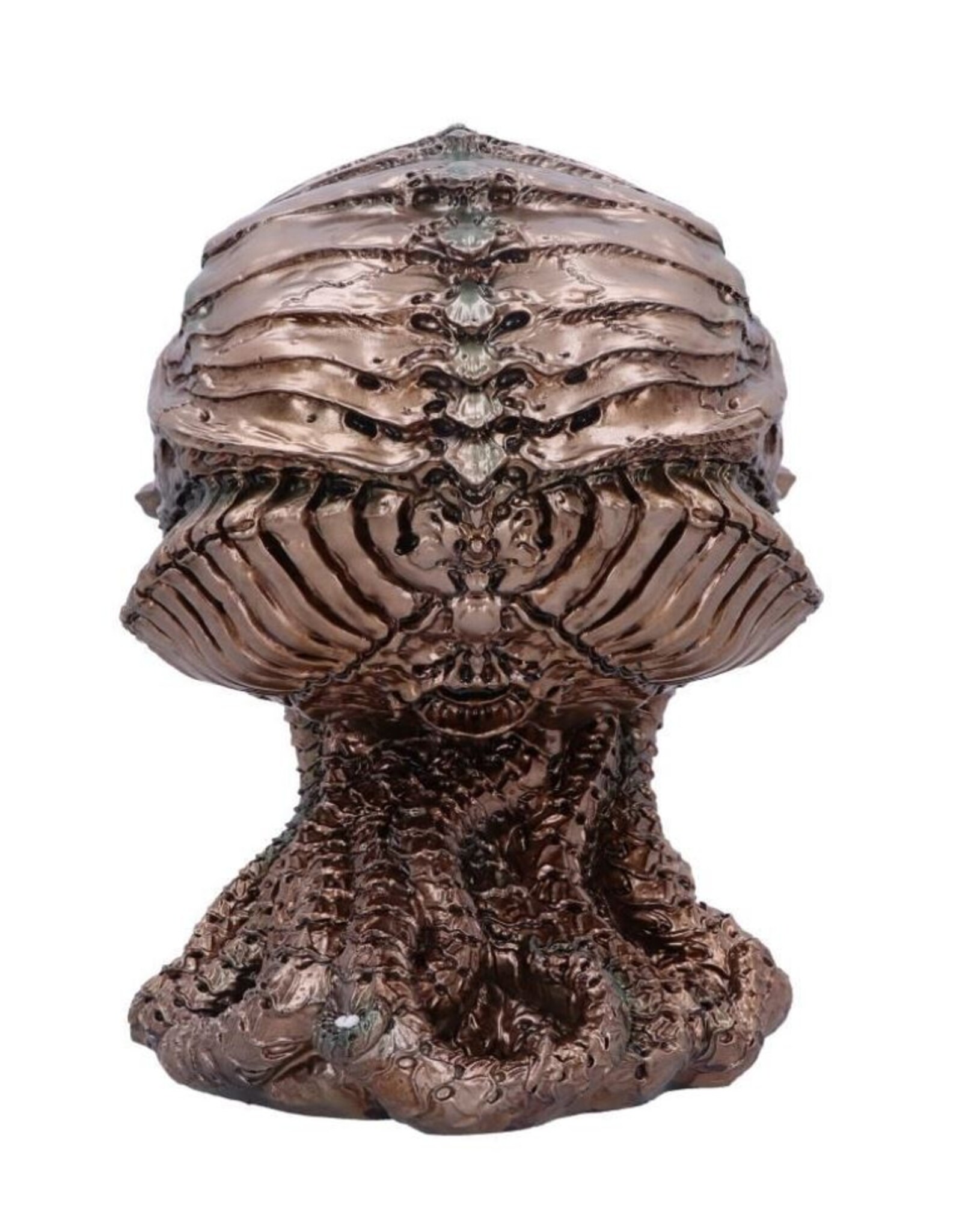 James Ryman bij Nemesis Now Giftware & Lifestyle - James Ryman Cthulhu Skull Bronzed 20cm