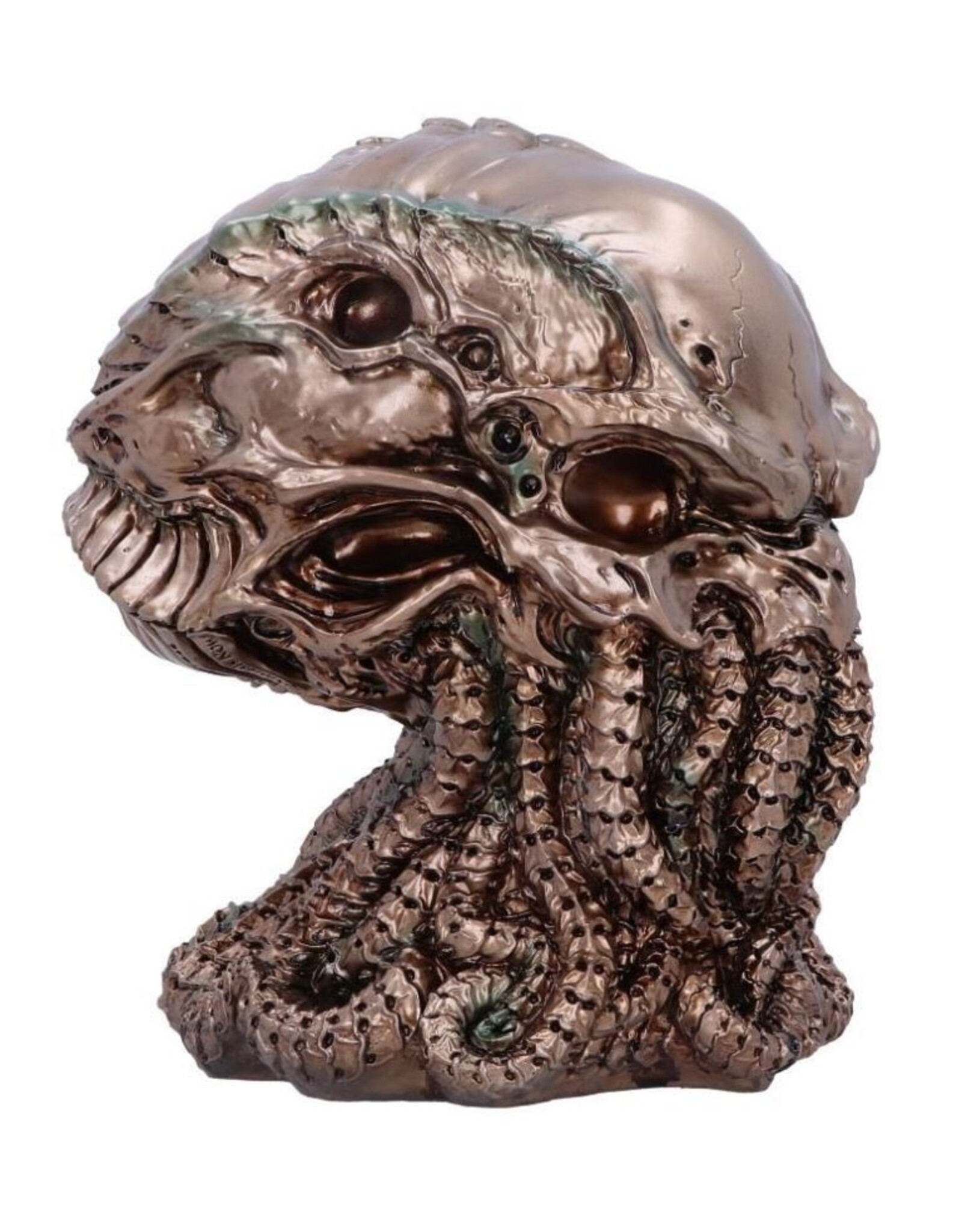 James Ryman bij Nemesis Now Giftware & Lifestyle - James Ryman Cthulhu Skull Bronzed 20cm