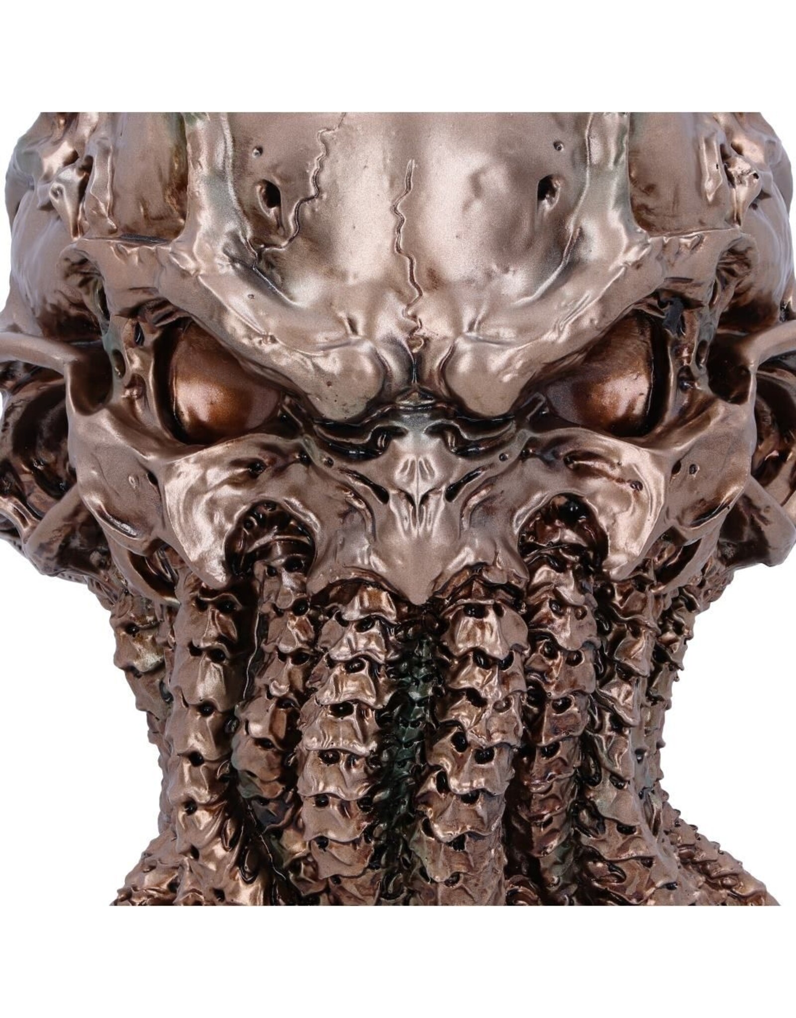 James Ryman bij Nemesis Now Giftware & Lifestyle - James Ryman Cthulhu Skull Bronzed 20cm