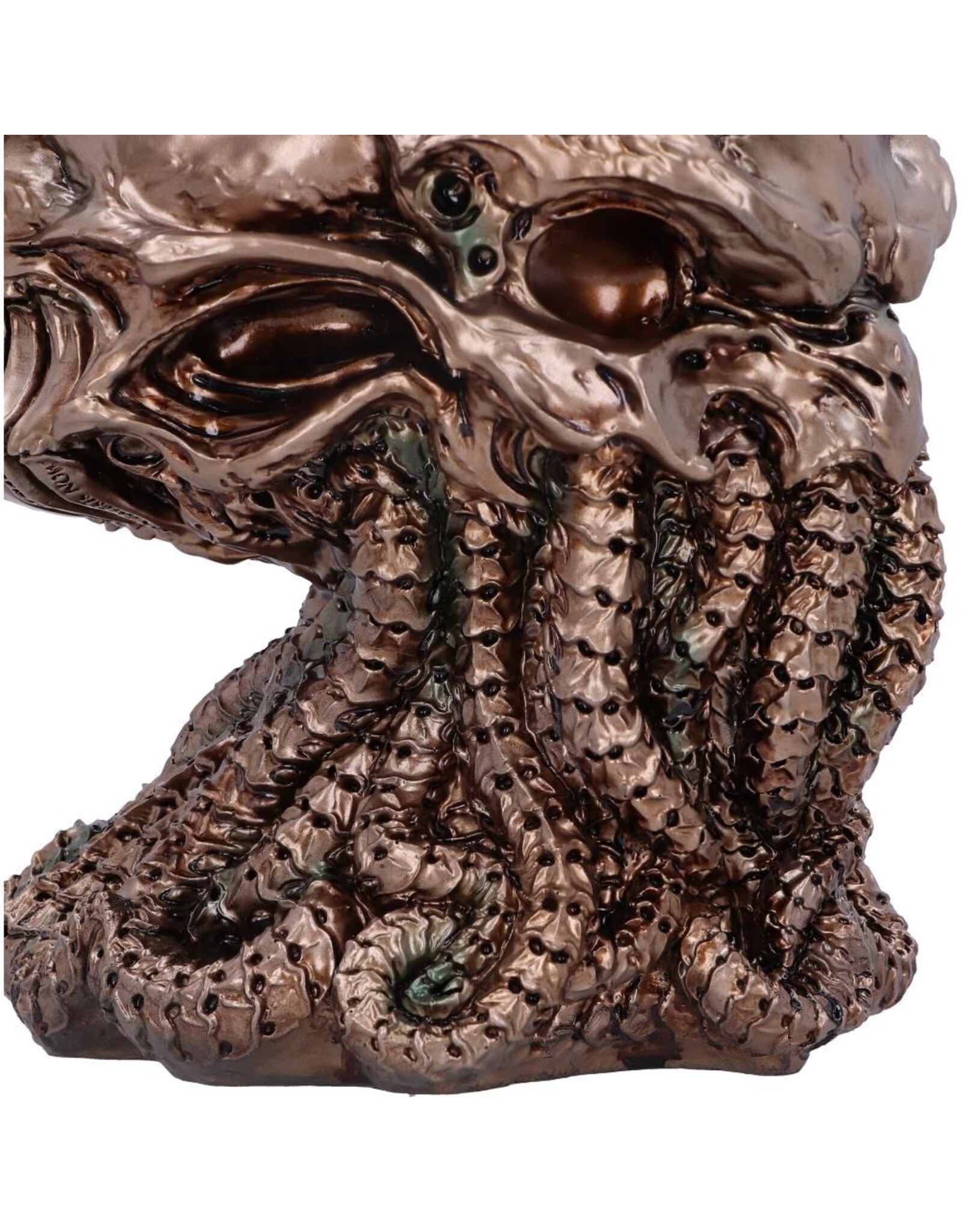 James Ryman bij Nemesis Now Giftware & Lifestyle - James Ryman Cthulhu Skull Bronzed 20cm