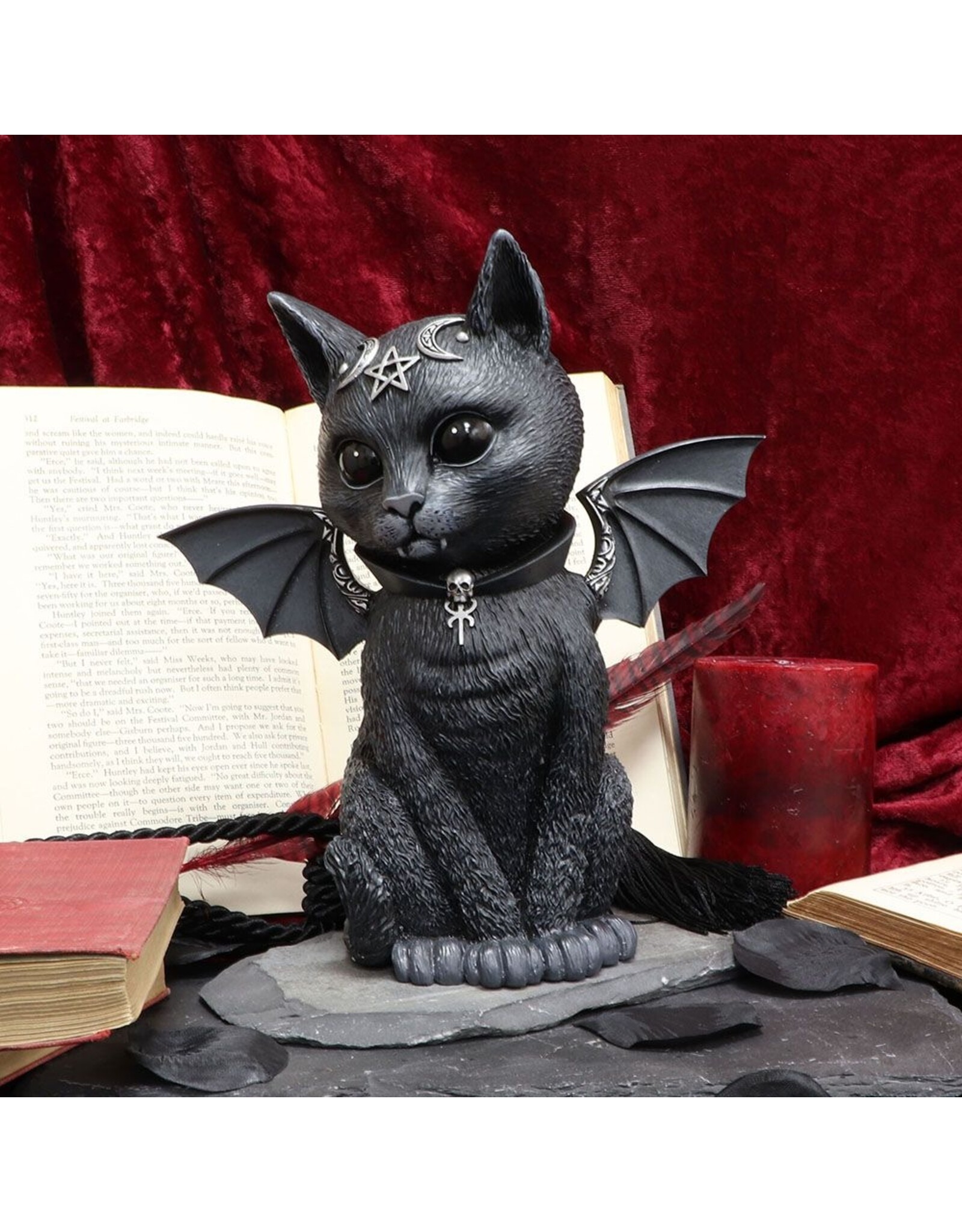 NemesisNow Giftware & Lifestyle - Cult Cuties Malpuss Large Occulte Kat Beeldje