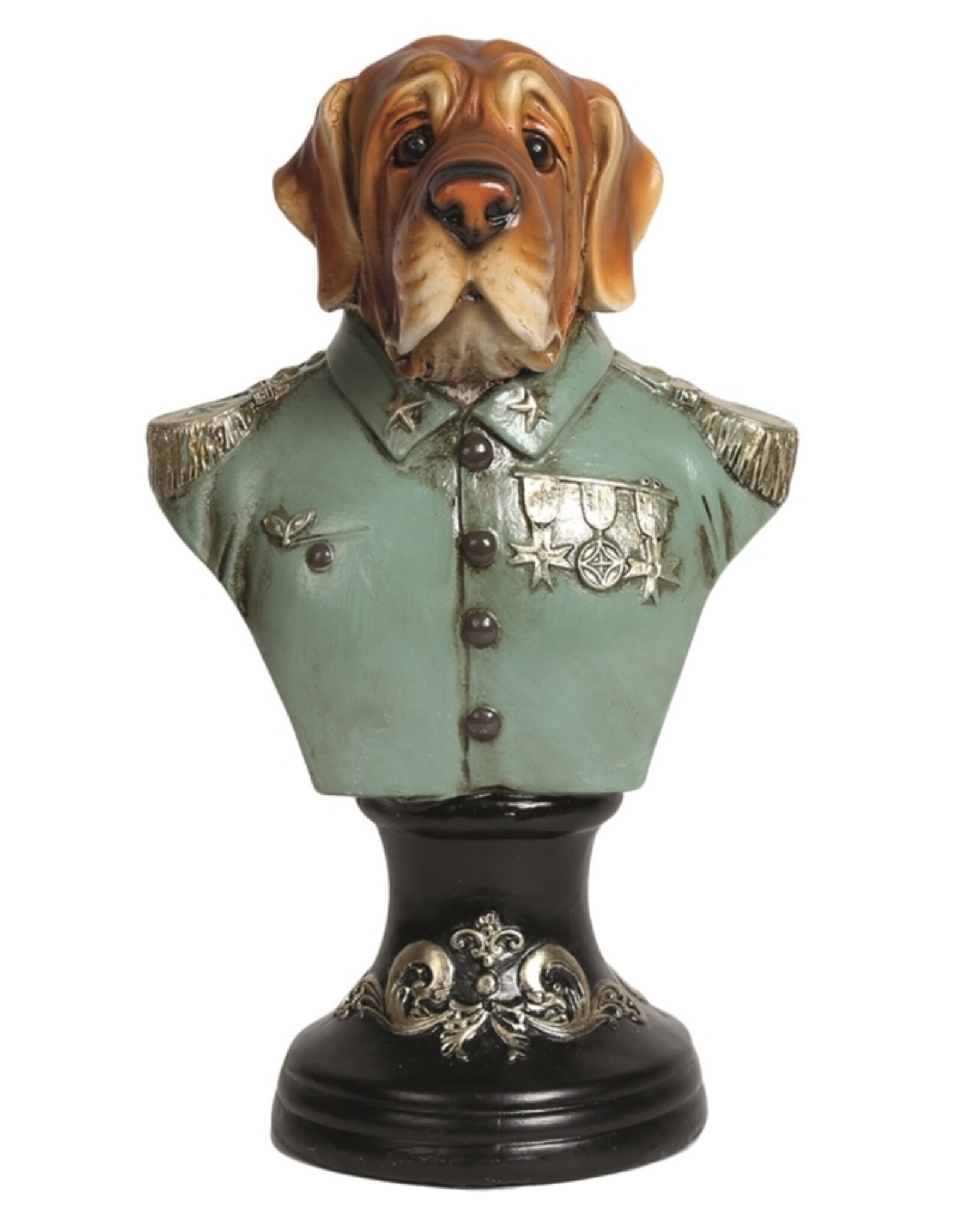 Sparks Giftware & Lifestyle - Mastiff in Militair Uniform Buste 26cm