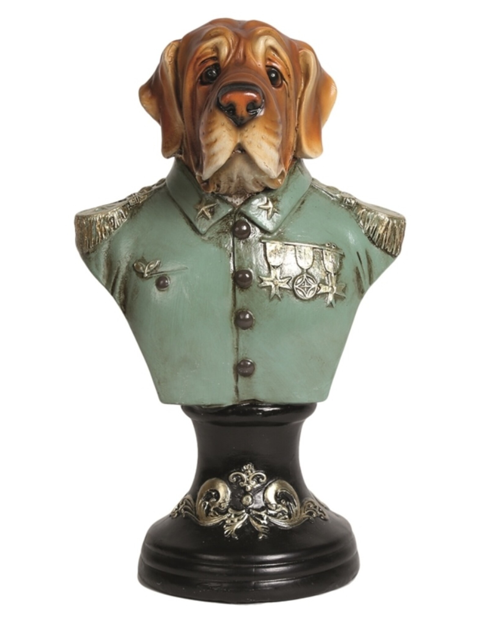 Sparks Giftware & Lifestyle - Mastiff in Military Uniform Bust 26cm