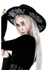 Restyle Gothic and Steampunk accessories - Gothic Hat   with wide brim Fortune Teller Restyle