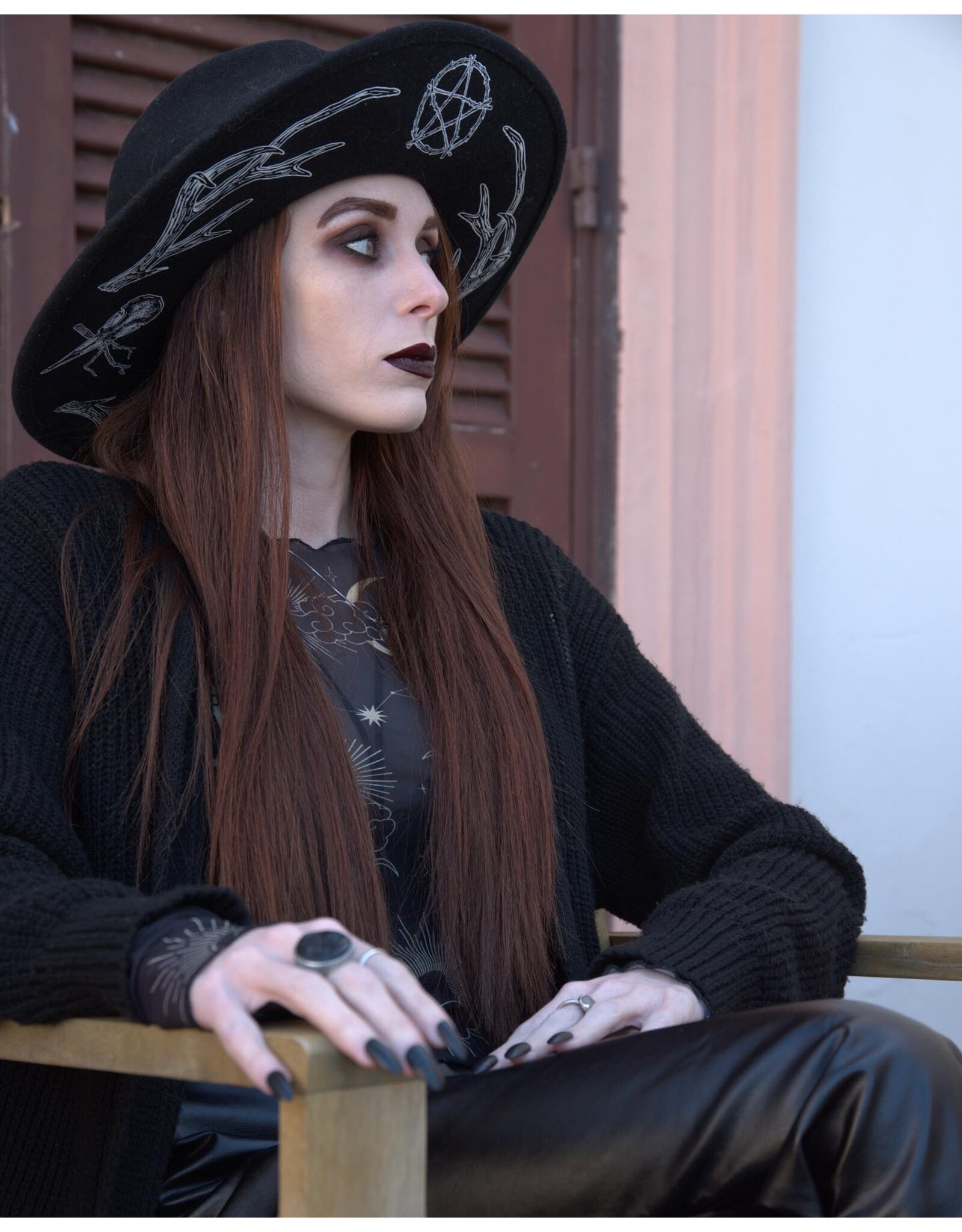 Restyle Gothic and Steampunk accessories - Pagan Antlers Hat Restyle