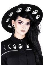 Restyle Gothic and Steampunk accessories - Moon Phases Hat with wide brim Restyle