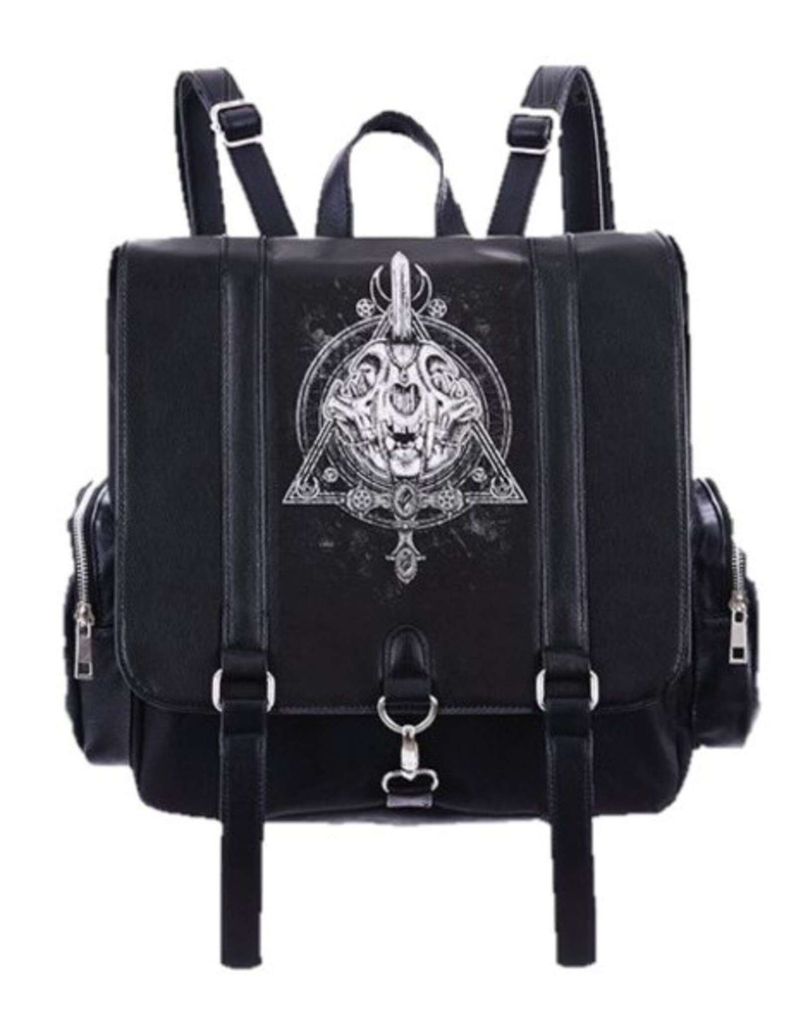 Restyle Gothic bags Steampunk bags - Gothic Backpack Occult Cat Cat Skull Restyle