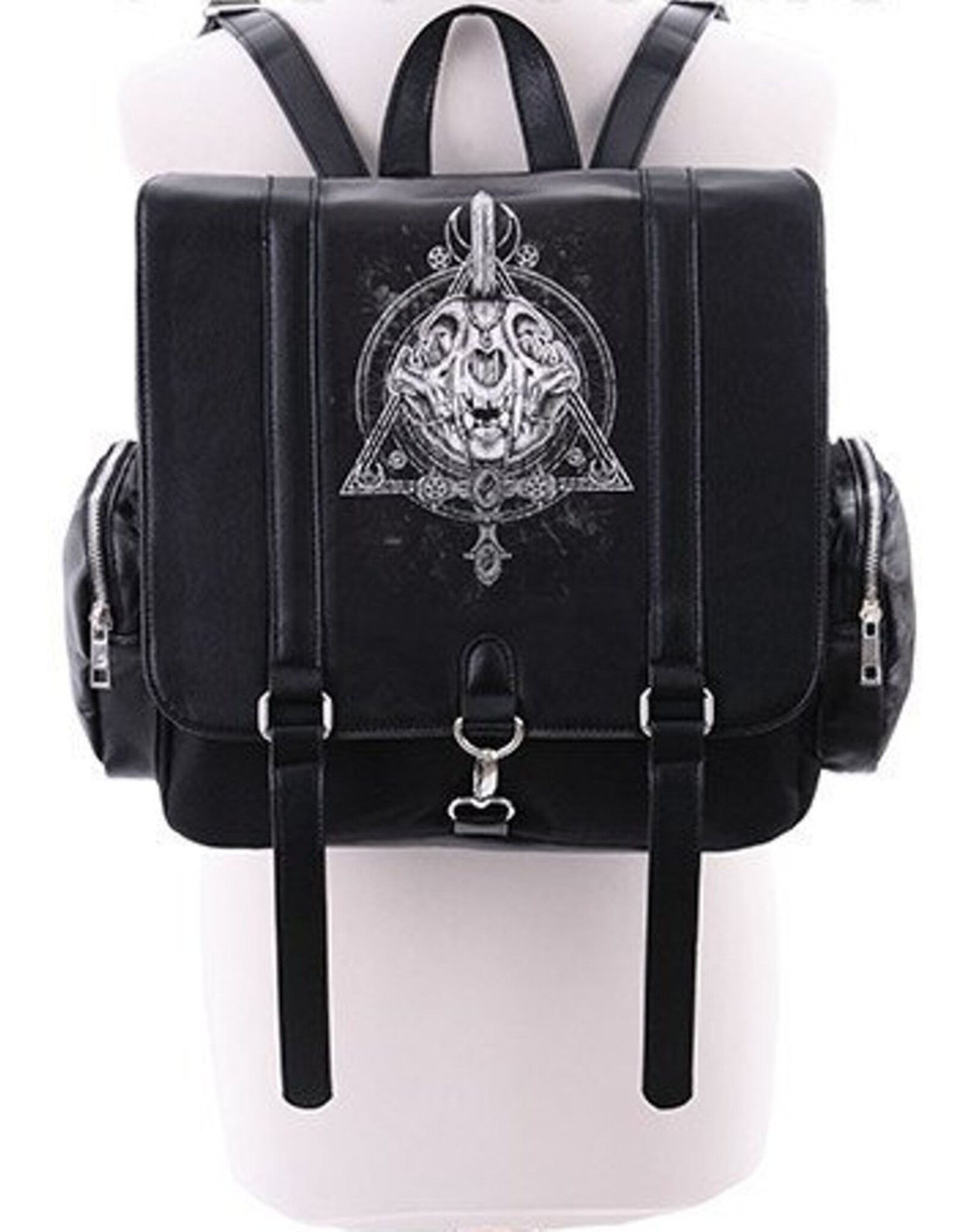 Restyle Gothic bags Steampunk bags - Gothic Backpack Occult Cat Cat Skull Restyle