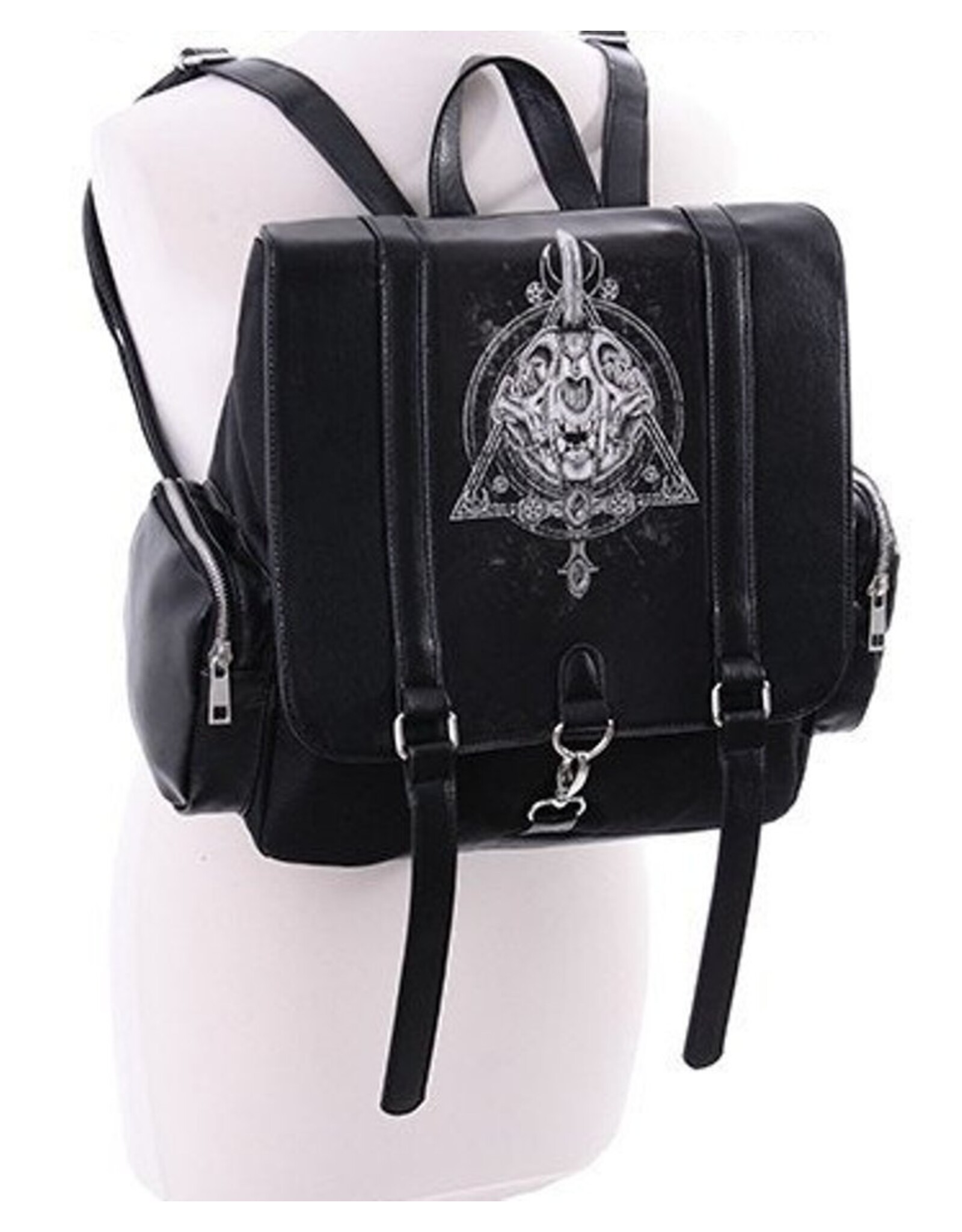 Restyle Gothic bags Steampunk bags - Gothic Backpack Occult Cat Cat Skull Restyle