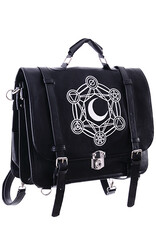 Restyle Gothic bags Steampunk bags - Moon Messenger Bag with Alchemical Symbols Restyle