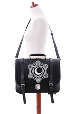 Restyle Gothic bags Steampunk bags - Moon Messenger Bag with Alchemical Symbols Restyle