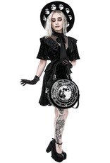 Restyle Gothic Tassen Steampunk Tassen - Luna Ronde Handtas  met Volle Maan print Restyle