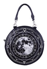 Restyle Gothic Bags Steampunk Bags - Luna Round Handbag with Full Moon print Restyle