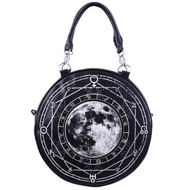 Restyle Luna Round Handbag with Full Moon print Restyle