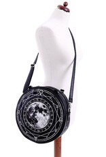 Restyle Gothic Bags Steampunk Bags - Luna Round Handbag with Full Moon  print Restyle