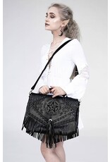 Restyle Gothic bags Steampunk bags - Witch Gothic Handbag with Fringes and Pentagram Restyle