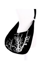 Restyle Gothic bags Steampunk bags - White Branches Hobo bag with Branches Embroidery Restyle