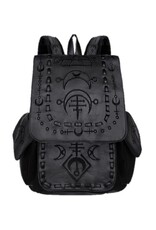 Restyle Gothic bags Steampunk bags - Gothic Backpack  with Black Runes Runic Moon Restyle