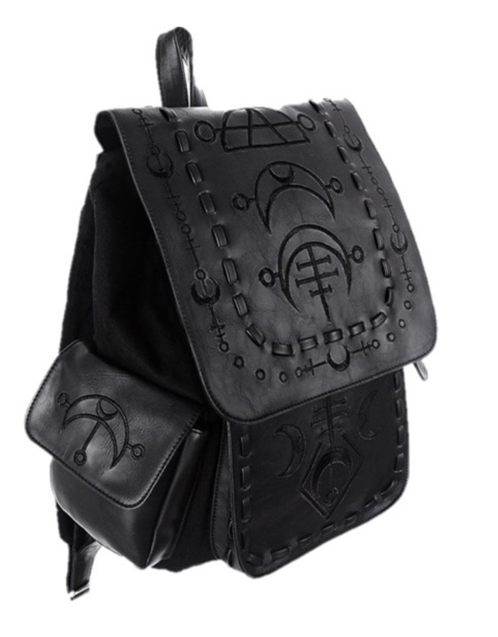 Restyle Gothic tassen Steampunk tassen - Gothic Rugzak met Zwarte Runen Runic Moon Restyle