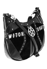 Restyle Gothic tassen Steampunk tassen - Gothic Hobo tas met Pentagram Witchcraft Restyle