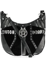 Restyle Gothic tassen Steampunk tassen - Gothic Hobo tas met Pentagram Witchcraft Restyle