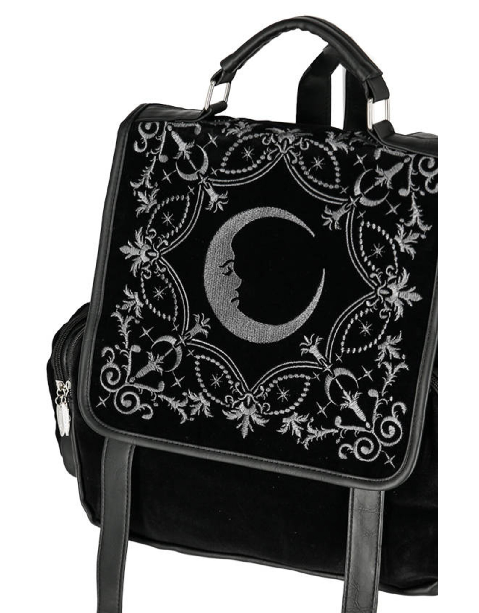 Restyle Gothic tassen Steampunk tassen - Gothic Crescent Rugzak met Borduurwerk Restyle