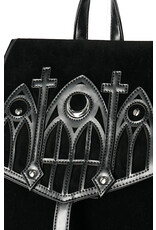 Restyle Gothic bags Steampunk bags - Gothic Cathedral Backpack Black Velvet Restyle