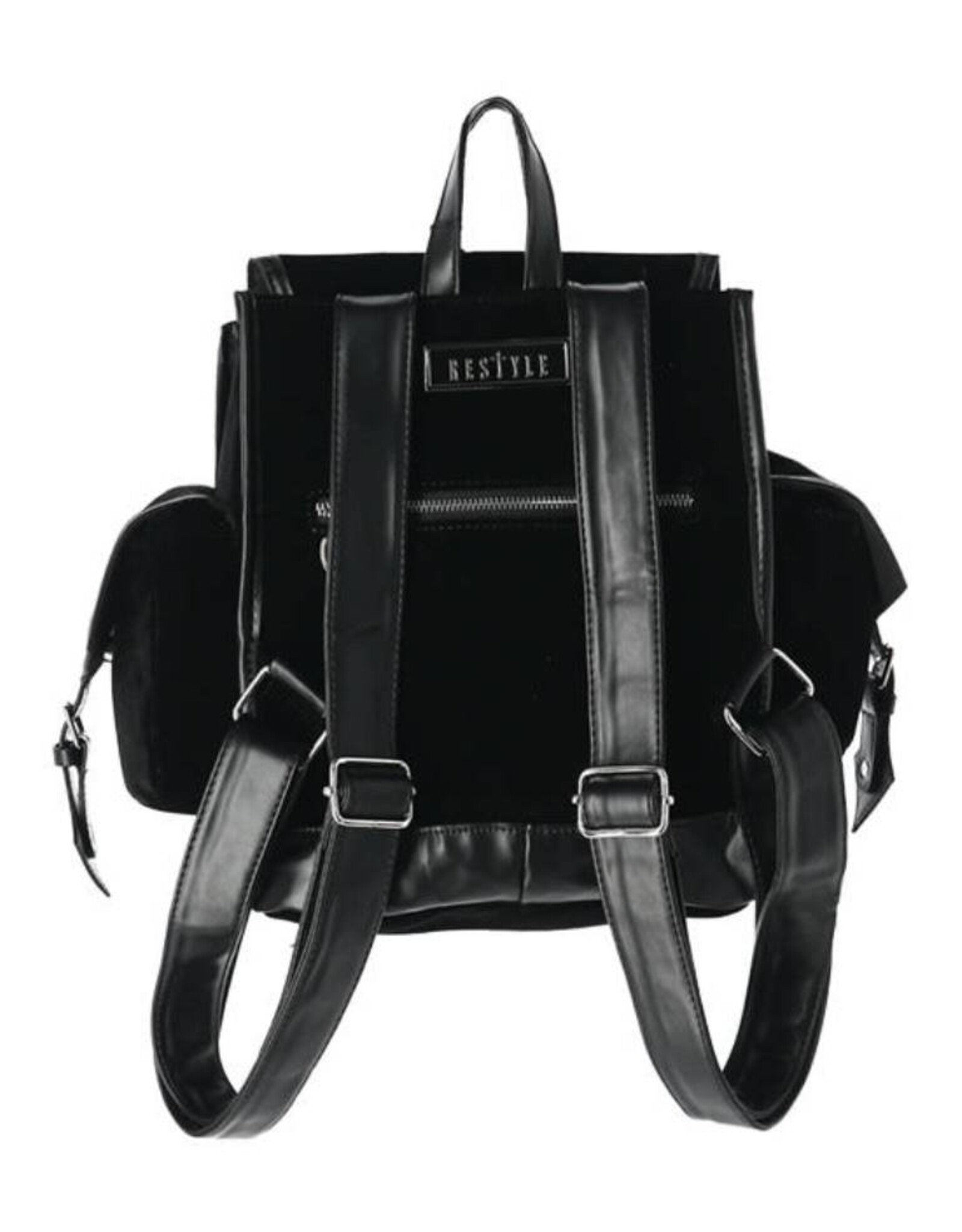 Restyle Gothic bags Steampunk bags - Gothic Cathedral Backpack Black Velvet Restyle