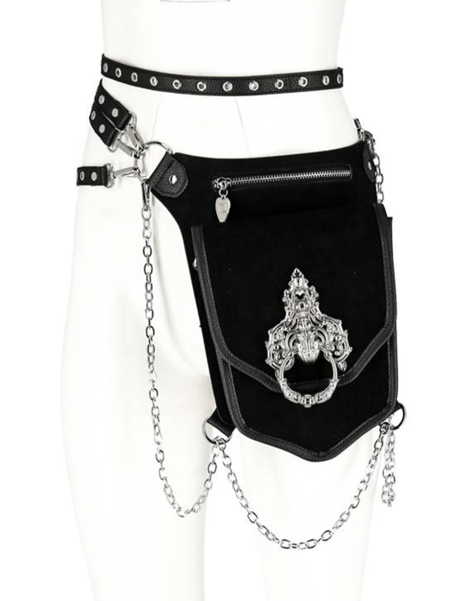 Restyle Gothic tassen Steampunk tassen - Knocker Holster Riem met Heuptas Restyle