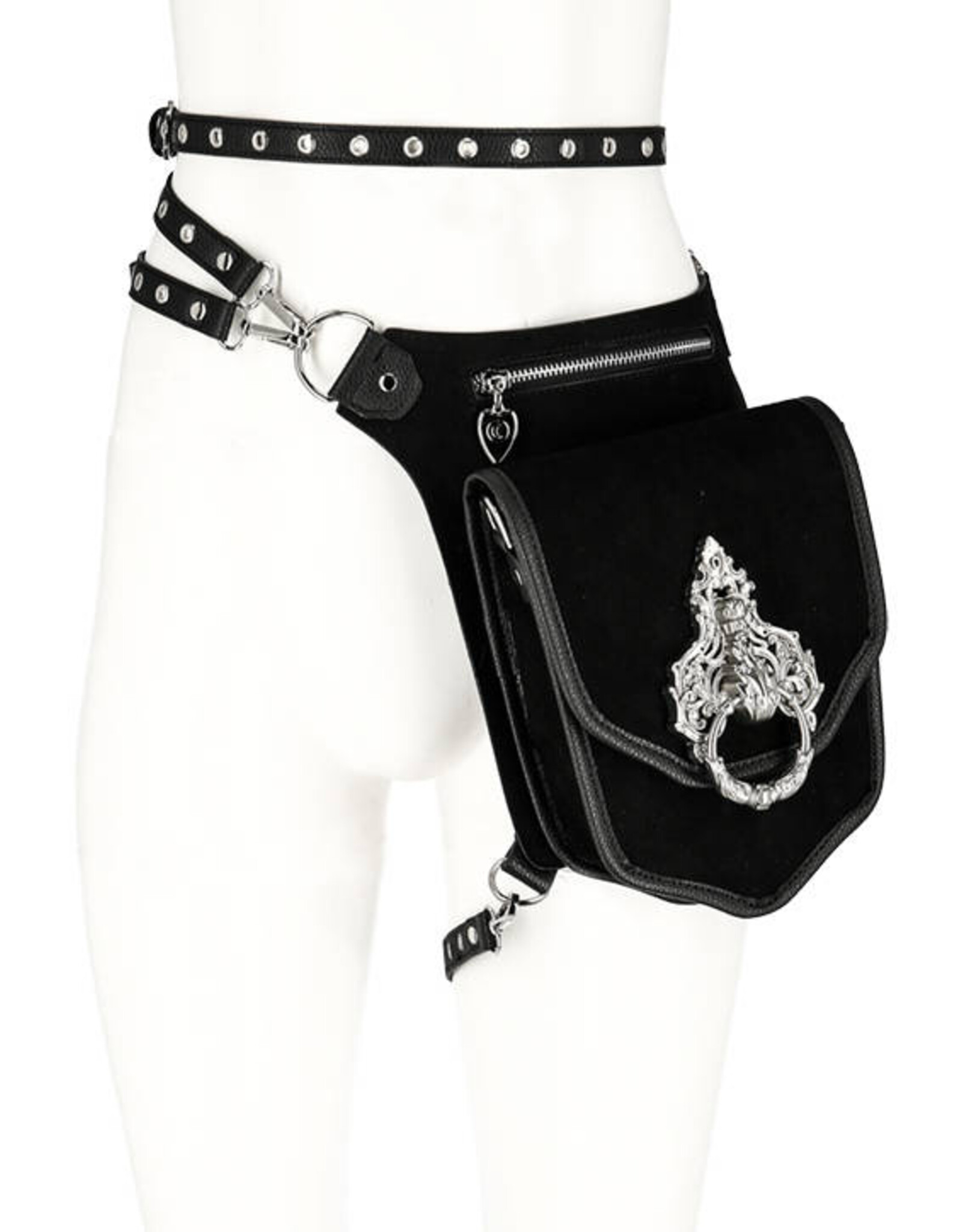 Restyle Gothic tassen Steampunk tassen - Knocker Holster Riem met Heuptas Restyle