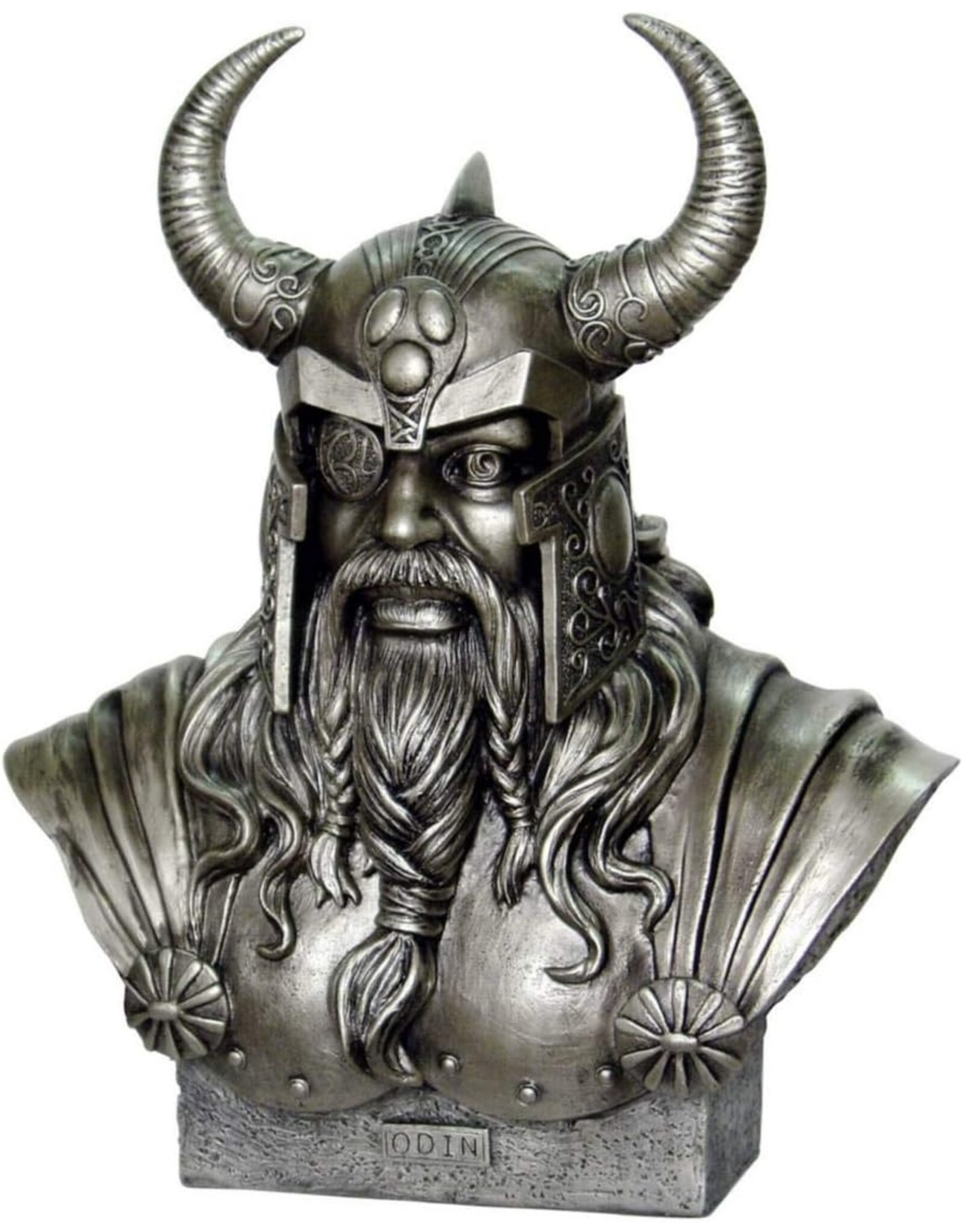 Monte M. Moore Giftware Beelden Collectables  - Odin gebronsd buste 30cm