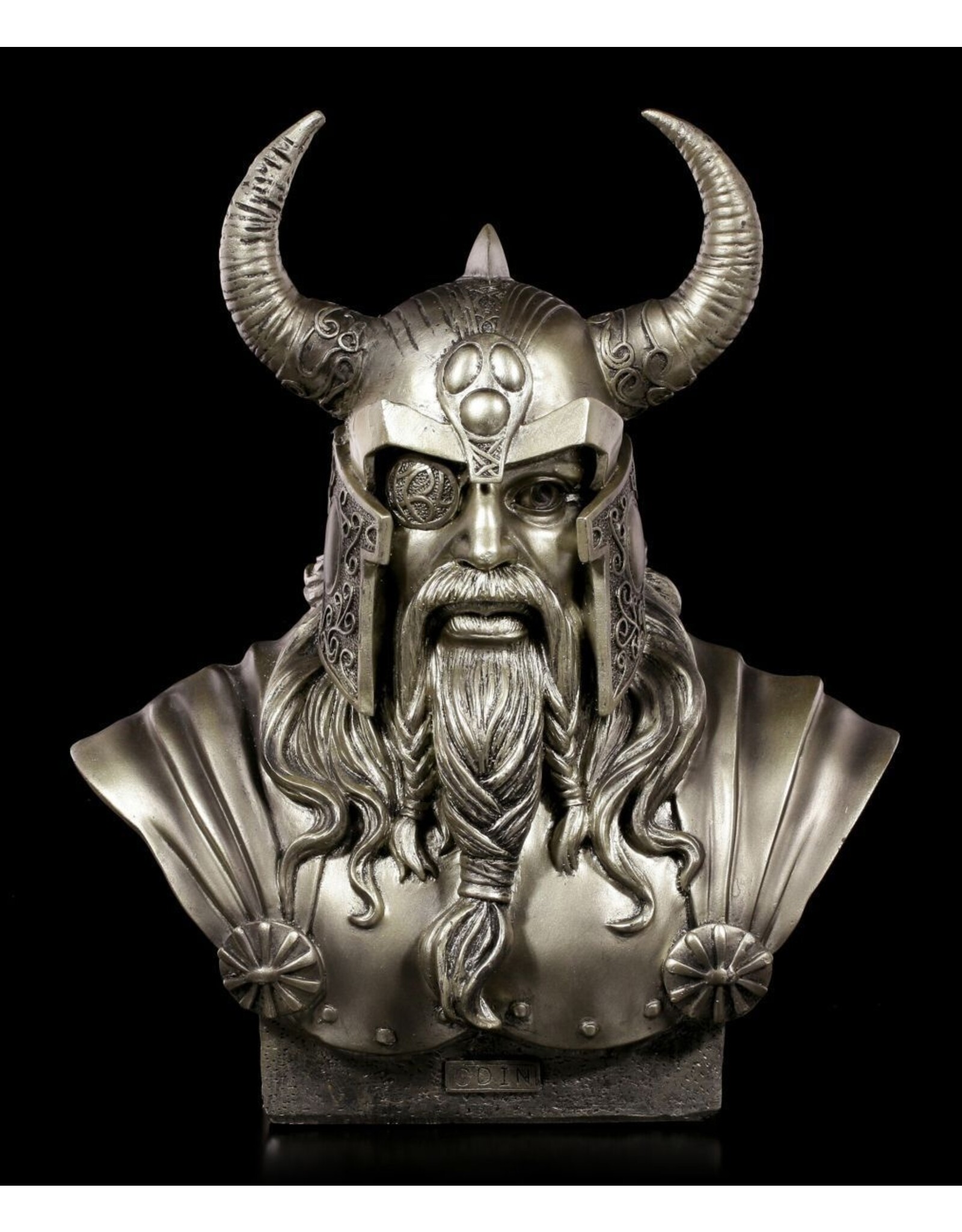 Monte M. Moore Giftware Beelden Collectables  - Odin gebronsd buste 30cm